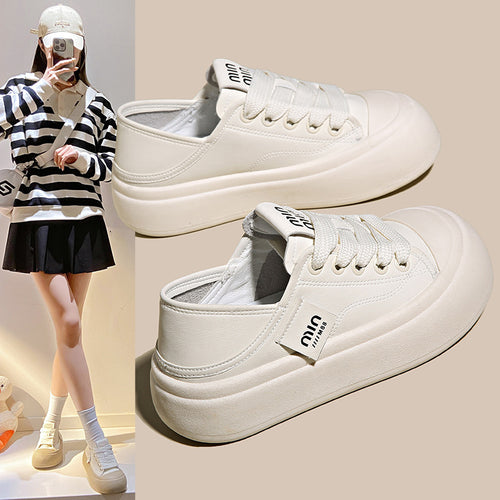 Dame Komfortable Sneakers i moderne design med tyk sål og åndbare materialer Stilla