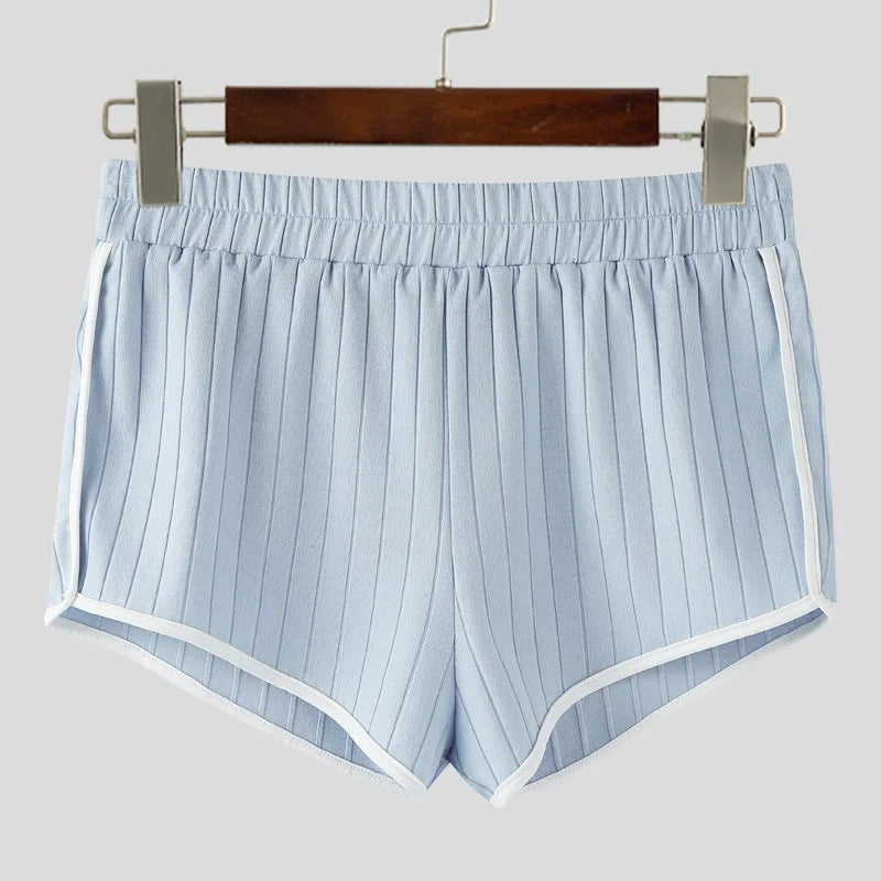 Dame nan plisserede fritidsshorts med elastisk komforttalje og kontrastpiping Skovae