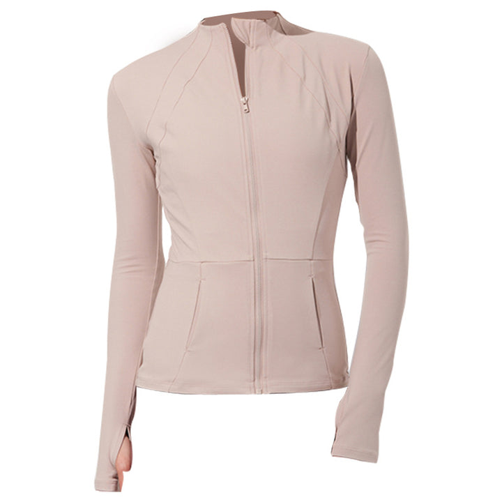 Dame sporty funktionel jakke med elegant snit og praktiske lynlåslommer Stilla