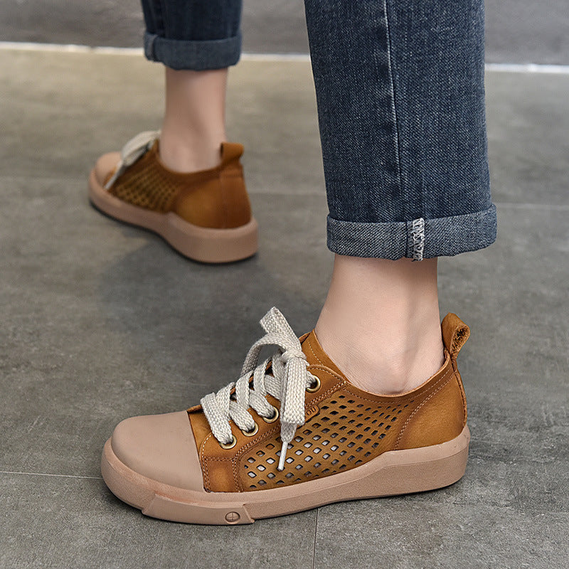 Dame Åndbare Fritidssneakers med Netstruktur og Skridsikker Såle Stilla