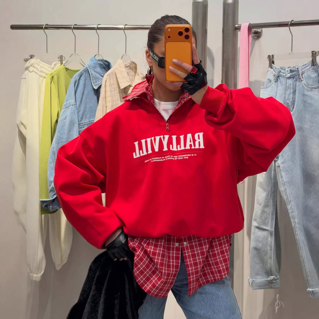 Kvinders sporty zip trøje i afslappet design Stilla
