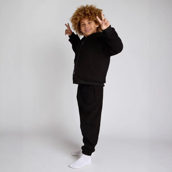 Damernes oversized hoodie jakke med praktisk lynlås og afslappet pasform Skovae