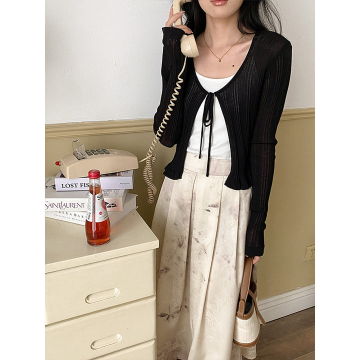 Damer Elegant Maxi Skirt med Blomster Mønster Stilla