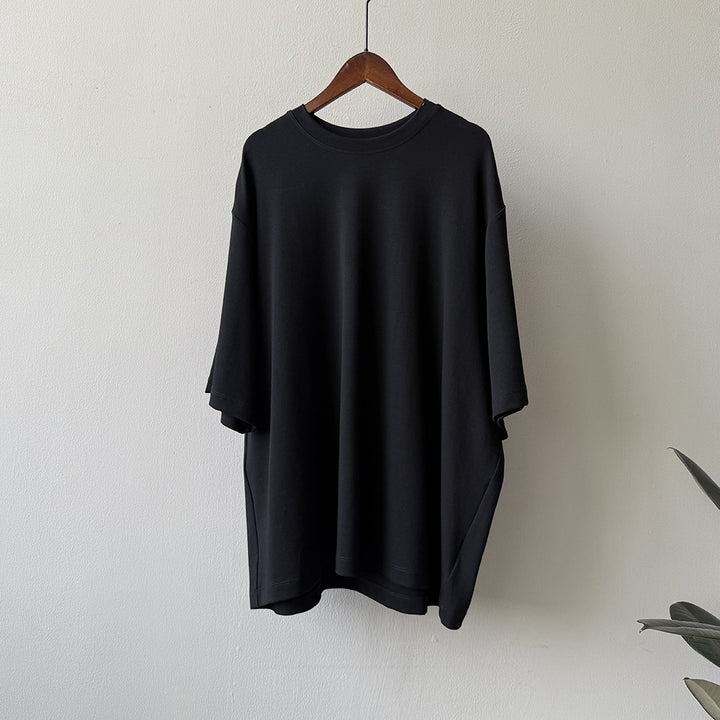 Dame løst oversized T-shirt i kvalitets bomuld med brede ærmer Stilla