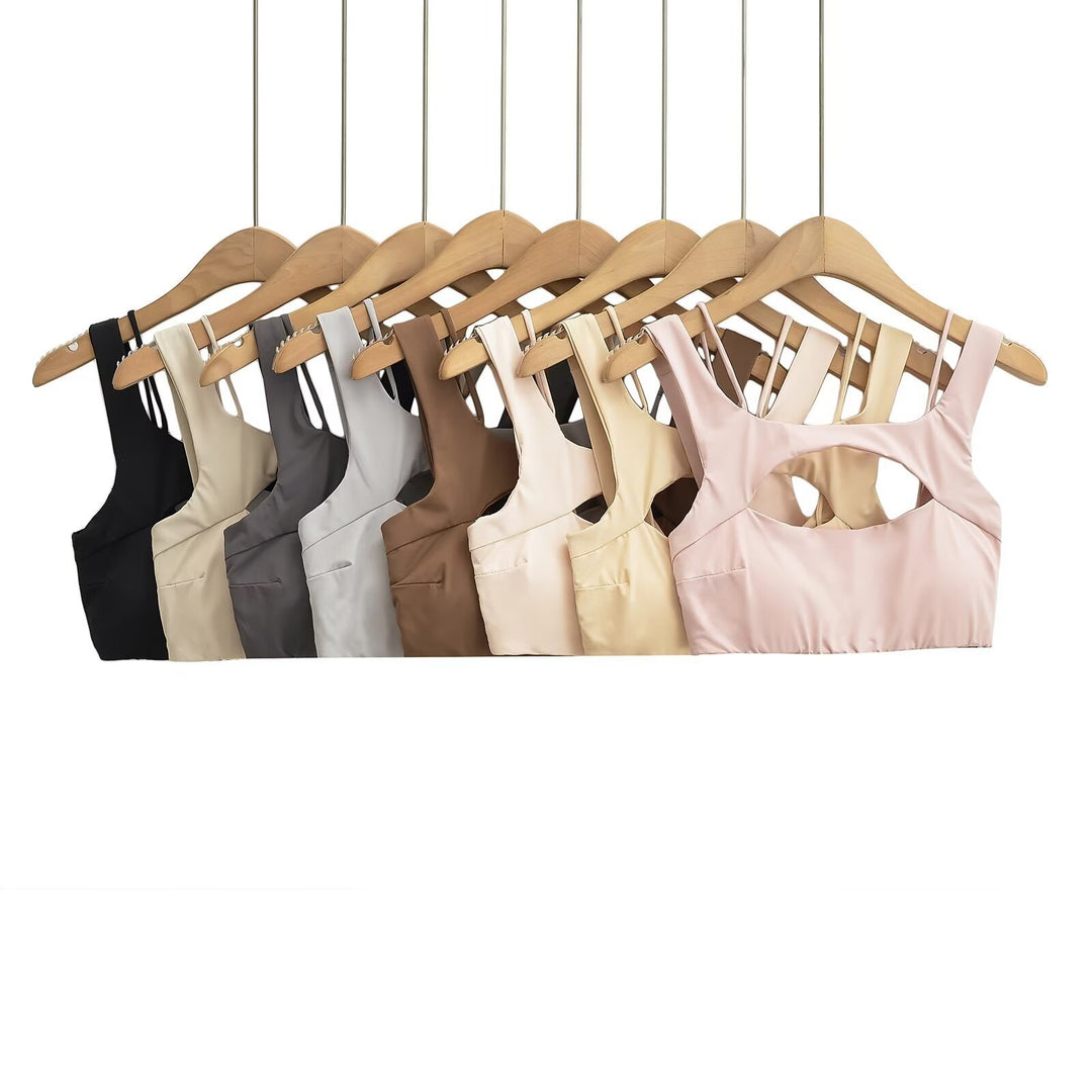 Dame Sport-Bustier med justerbare stropper og elegant rygparti Stilla