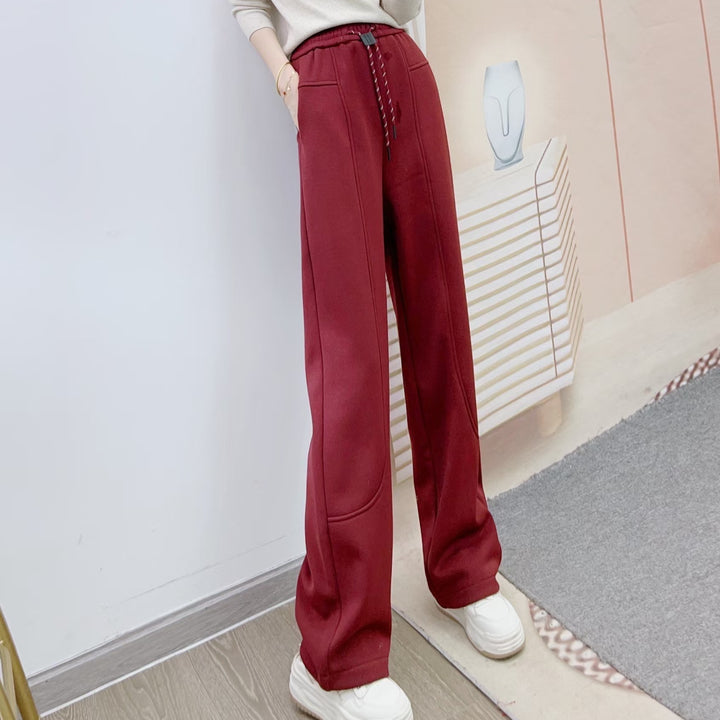 Dame Bred Sweatpants med elastisk talje Stilla