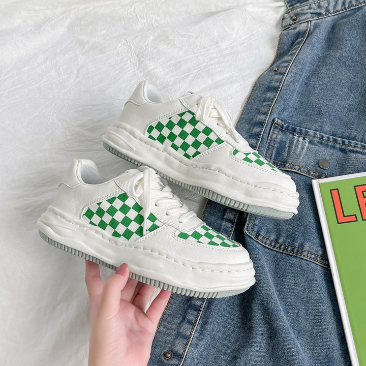 Dame Sneakers med ternet design og dæmpende sål Stilla