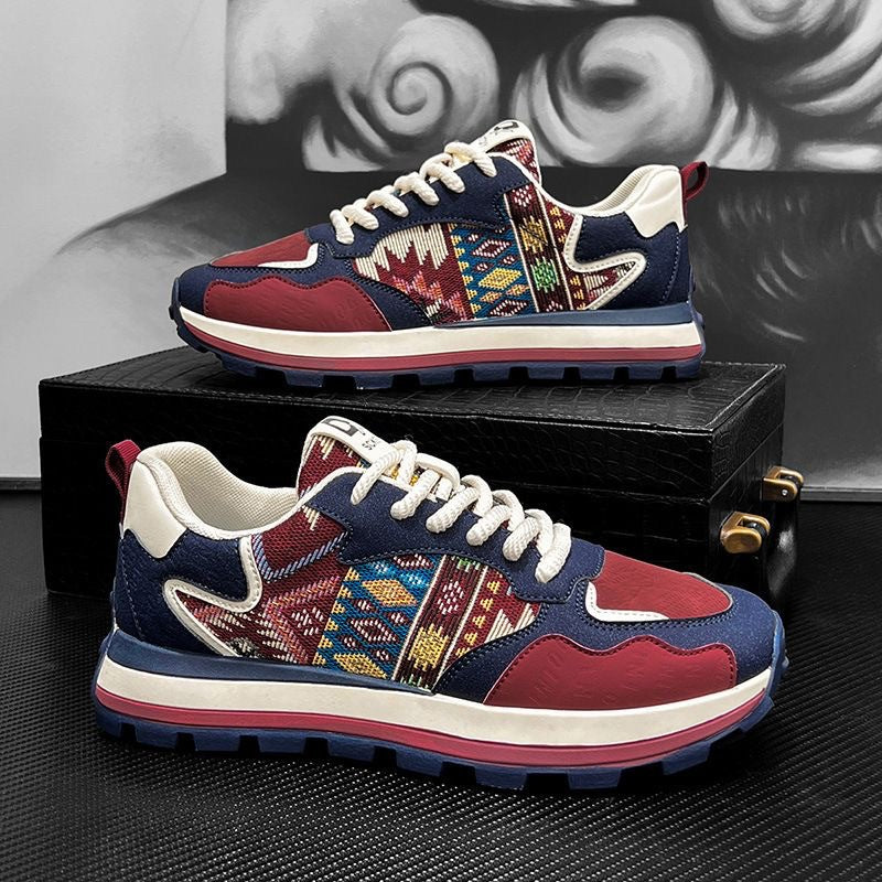 Femme Athletic Comfort Sneakers med livlige tekstil-detaljer Stilla