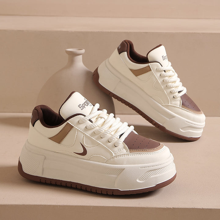 Dame Chunky Sneakers med dæmpende sål og åndbart overflade Stilla