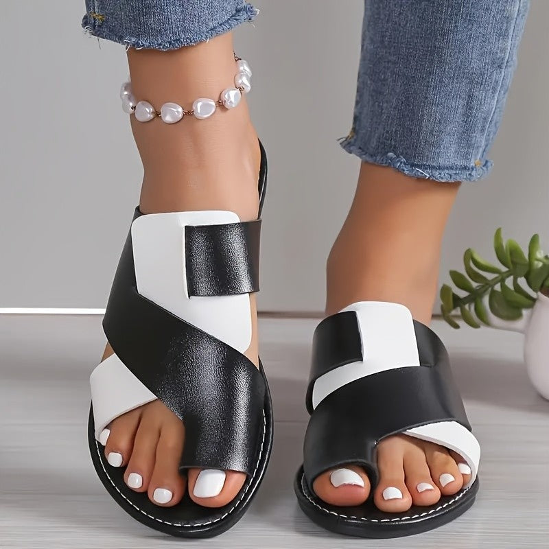 Dame Riemchen-sandaler med fashionable korsdesign og komfortabel sål Stilla