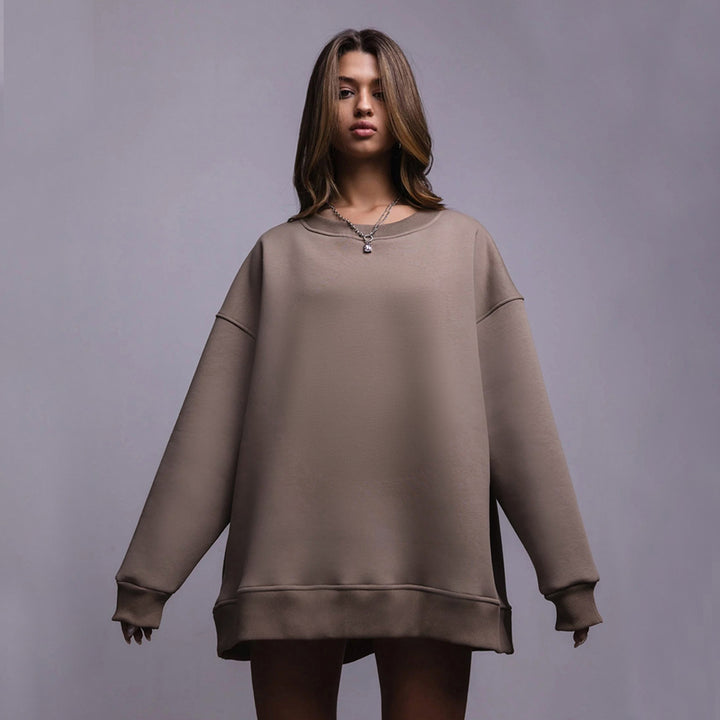 Kvindernes oversized sweatshirt med afslappet pasform og blødt for Stilla