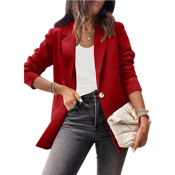 Dame Elegant Blazer med dekorative knapdetaljer og moderne snit Stilla