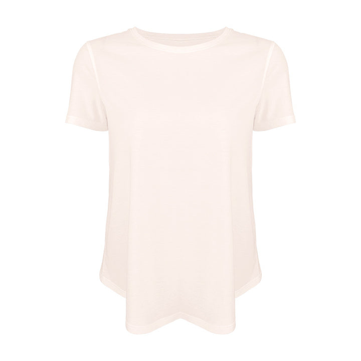 Dame afslappet T-shirt med åndbart funktionsmateriale og generøs skæring Stilla