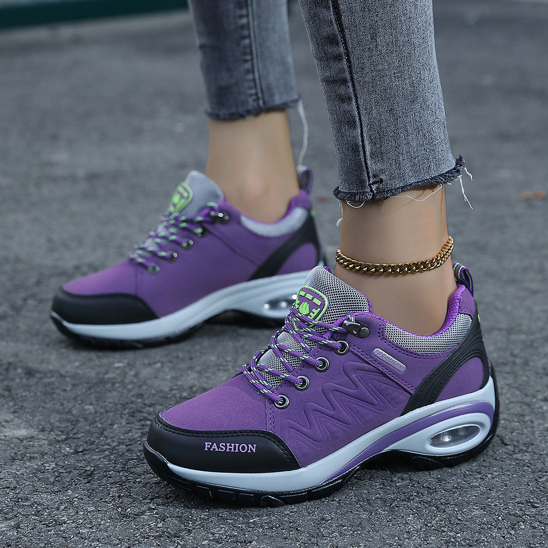 Dame nan sporty kile-sneakers med polstret luftpude-sål Skovae