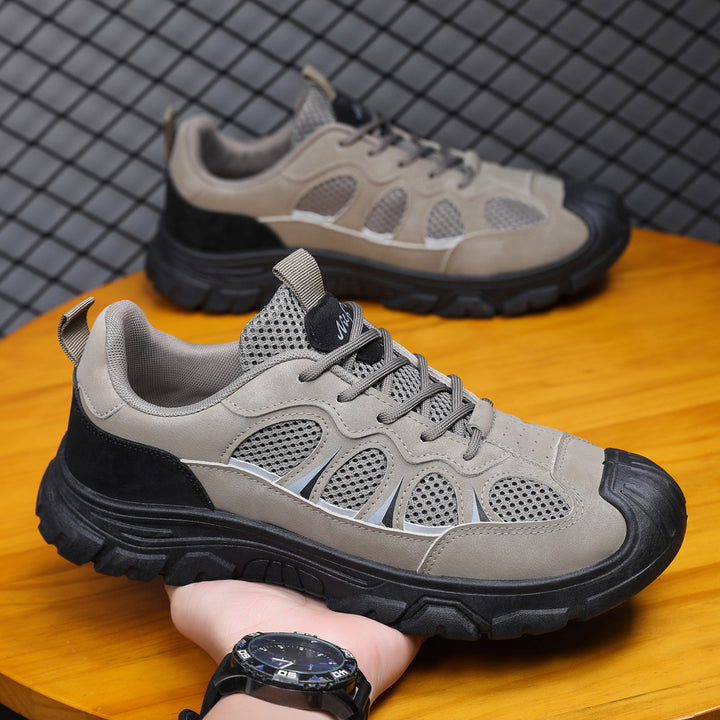 Herrernes multifunktionelle outdoor sneakers med åndbart mesh og stabilt profil Stilla