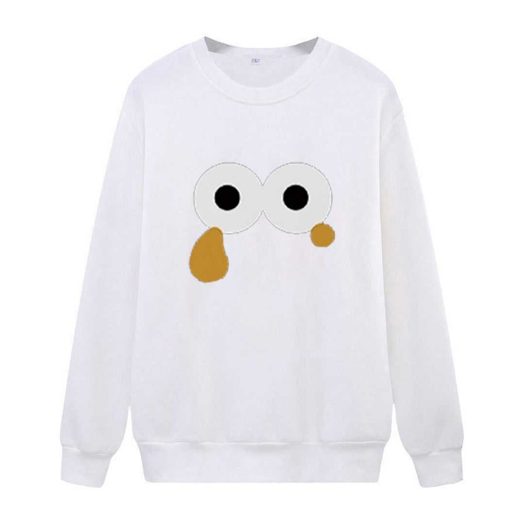 Kvinders sweatshirts med unikt cartoon design Skovae
