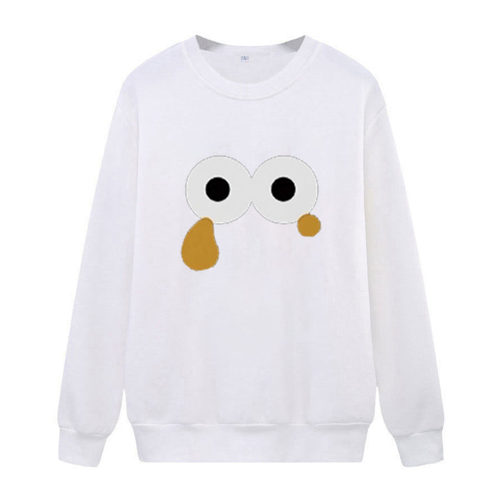 Kvinders sweatshirts med unikt cartoon design Skovae