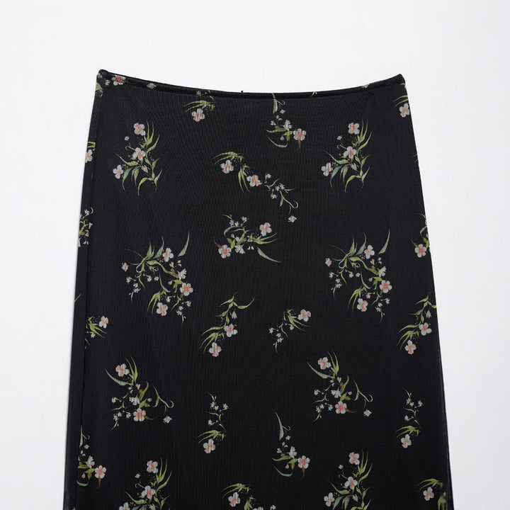 Femme Floral Flæse Maxi Nederdel Stilla