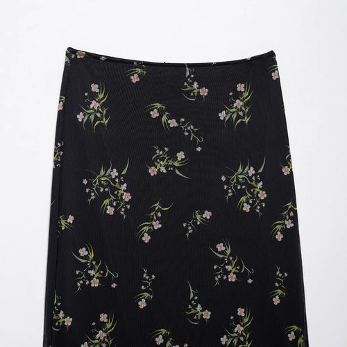 Femme Floral Flæse Maxi Nederdel Stilla