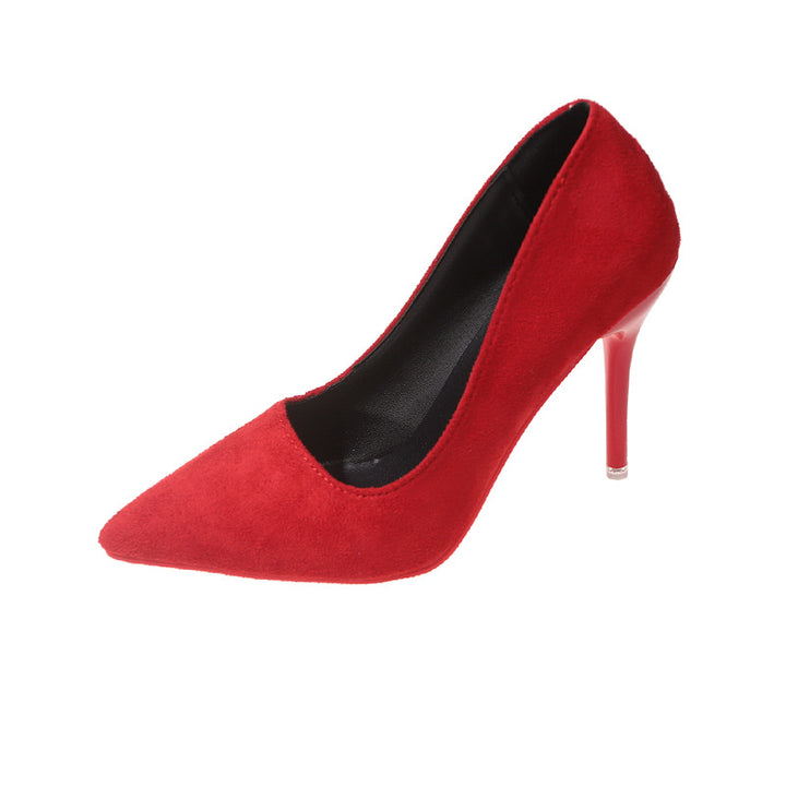 Dame Elegante spidse pumps med gennemsigtig hæl og blødt overmateriale Stilla