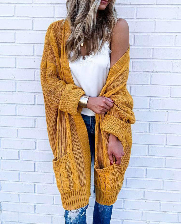 Dame cardigan i kabel strik design Stilla