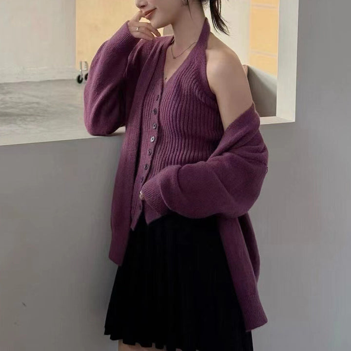 Kvinders elegante cardigan med knapdetaljer og blødt stof Stilla