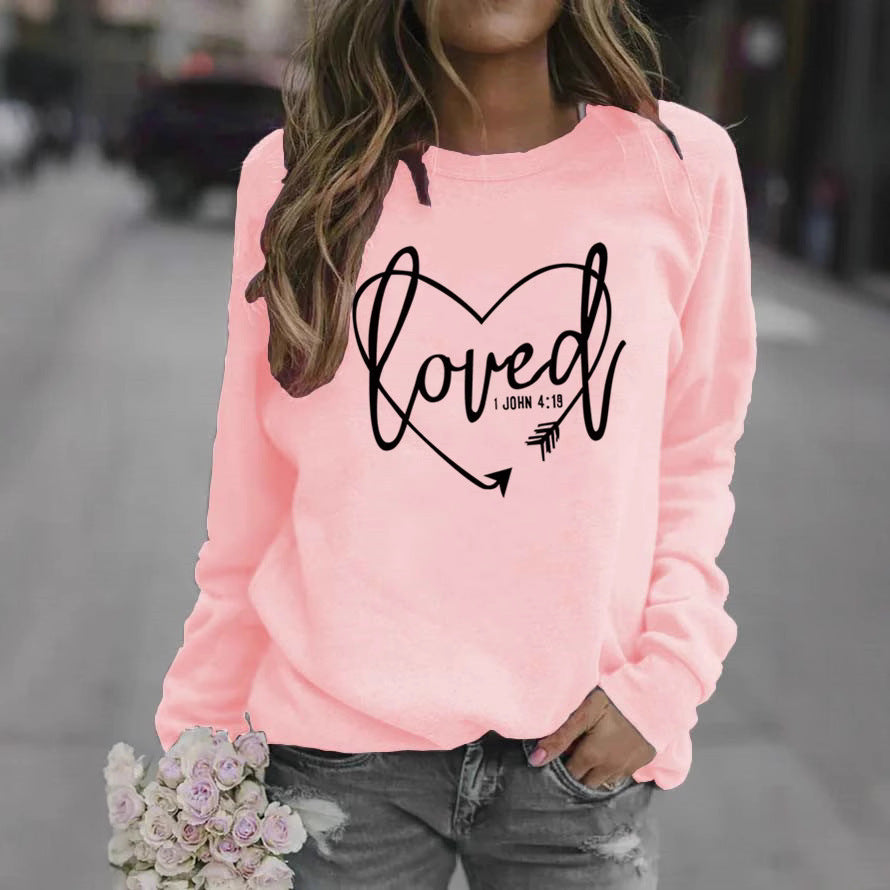 Dame sweatshirt med inspirerende lettering og trendy design Skovae