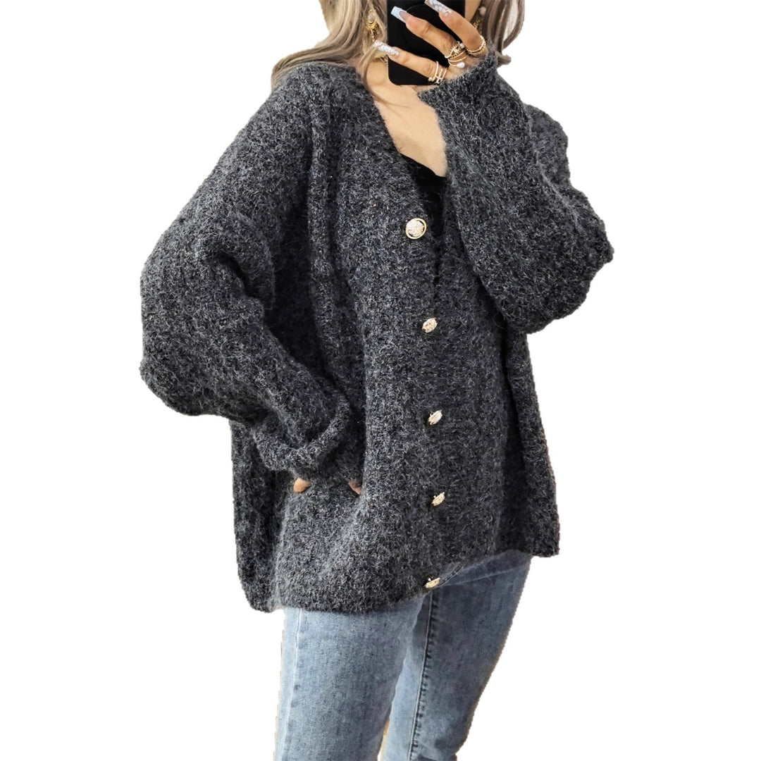 Kvindernes komfortable cardigan med knapdetaljer Stilla