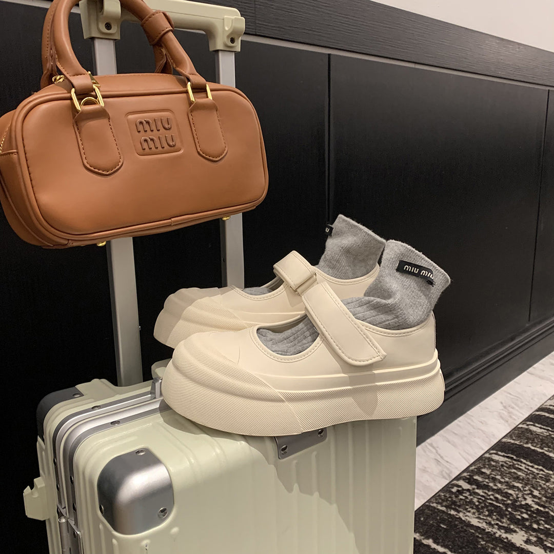 Damer Stilfulde Metalliske Mary Jane Sneakers Stilla