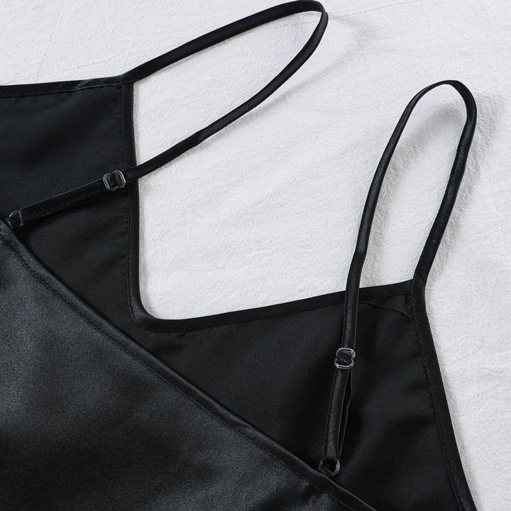 Femme Elegante Satin Cami og Shorts Sæt Stilla