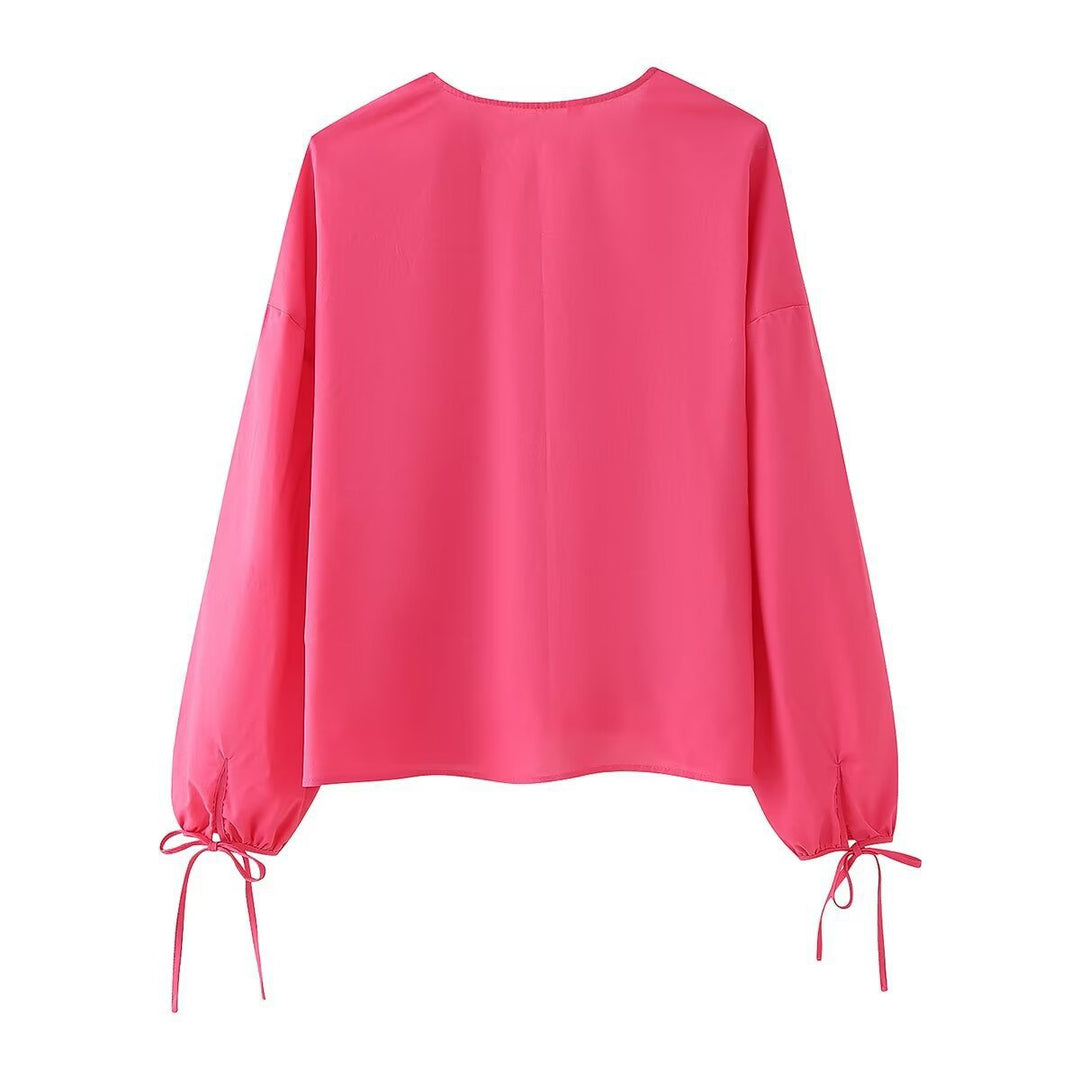 Femme Casual Snørbluse Stilla