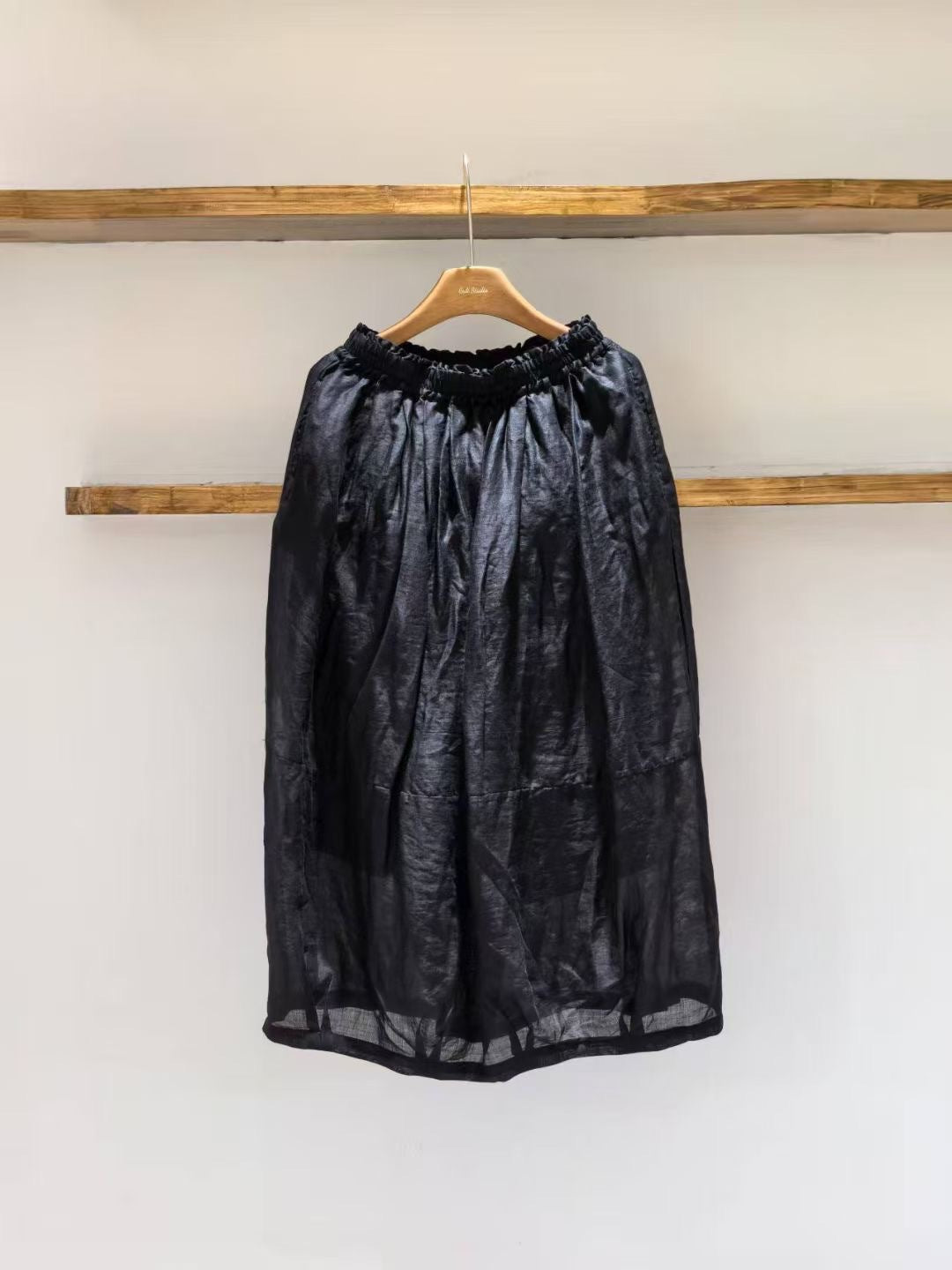 Femme Samlet Talje Maxi Nederdel Stilla