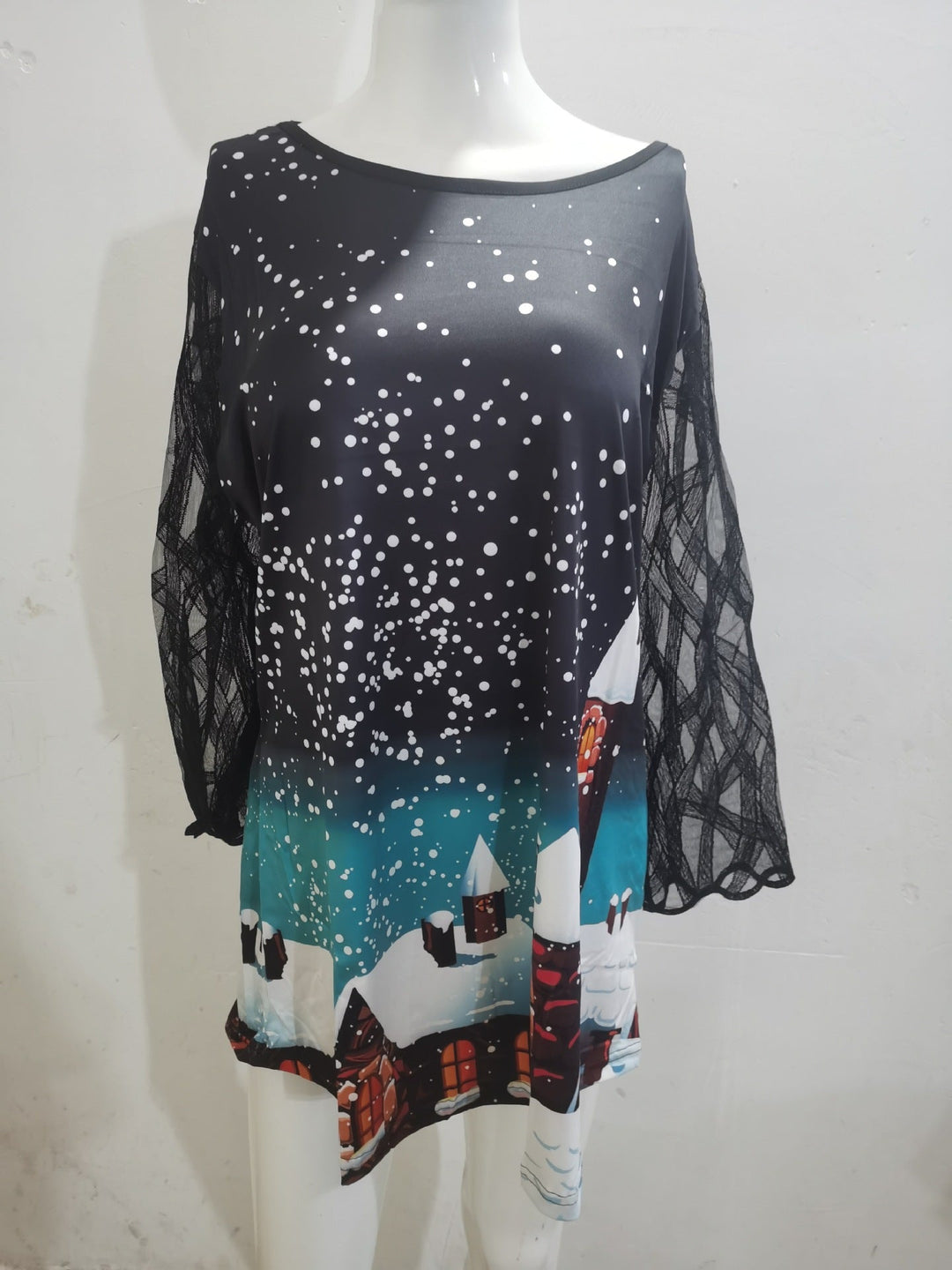 Stilla | Trendy Trykt Blonde Splice Kortærmet T-shirt