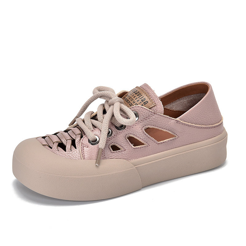 Dame Sneakers i moderne retro-stil med åndbare mesh-indlæg og smidig læderforarbejdning Stilla