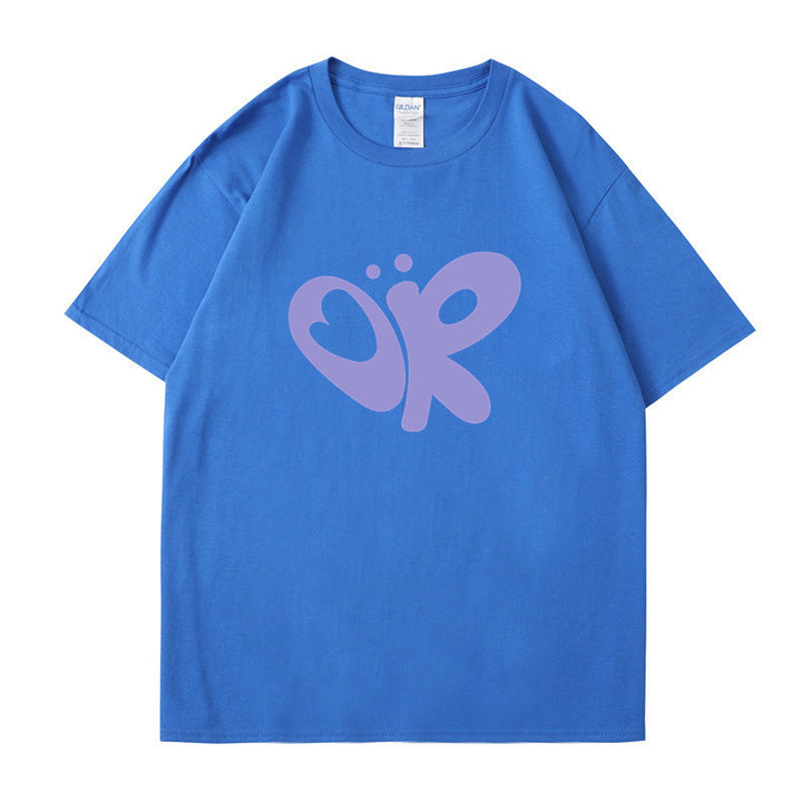 Dame casual T-shirt med unikt grafisk print Skovae