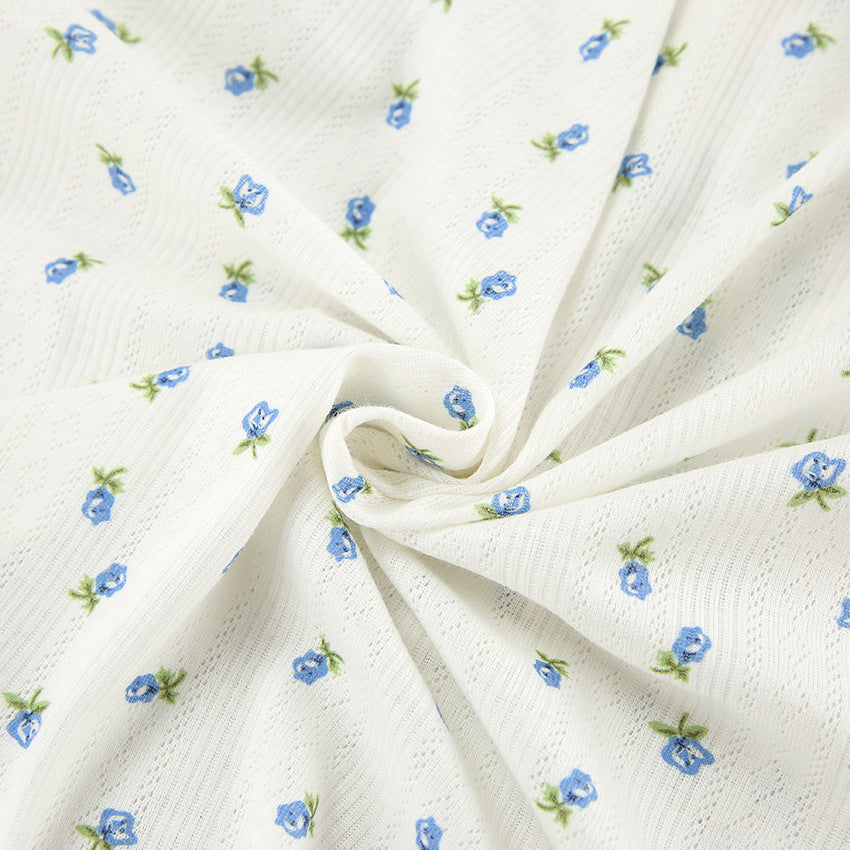 Dame Pyjamasæt med fine blomster mønstre og komfortabel pasform Stilla