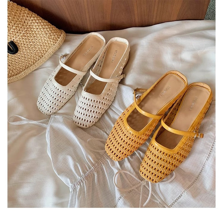 Dame Sling-sandaler med moderigtig netdesign og justerbar rem Stilla