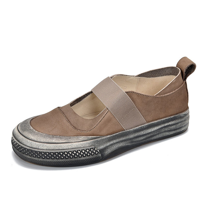 Dame Komfortabel Mokassin-Sneakers med elastisk rem og åndbar sål Stilla