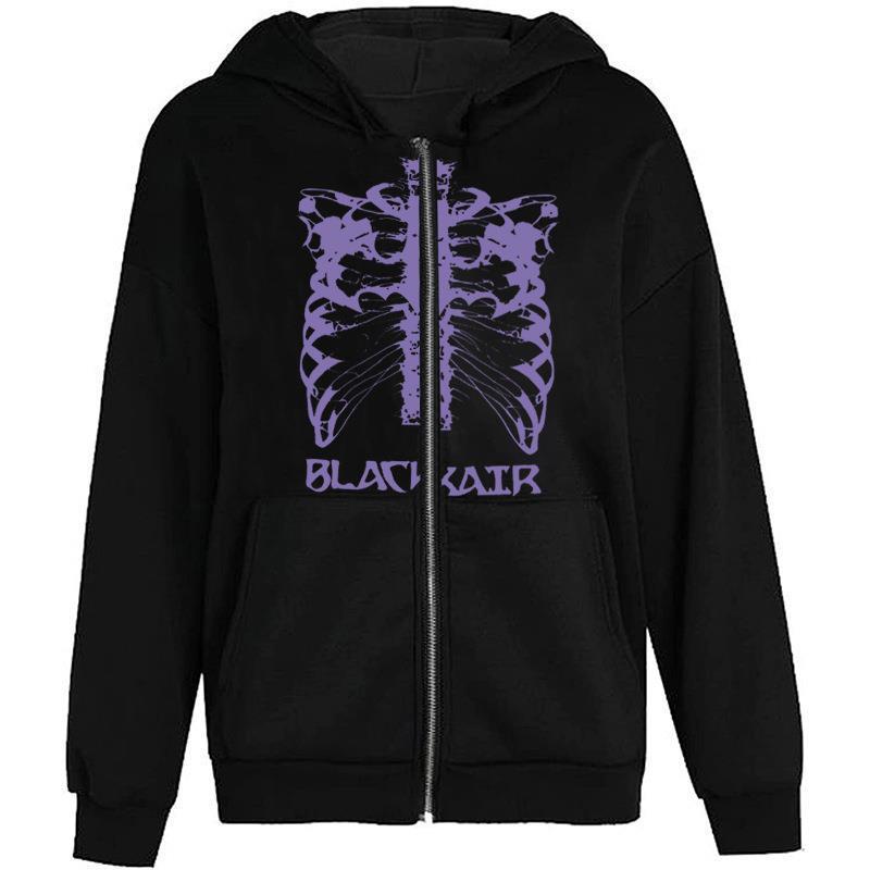 Kvindernes hoodie med innovativt skeletdesign Skovae