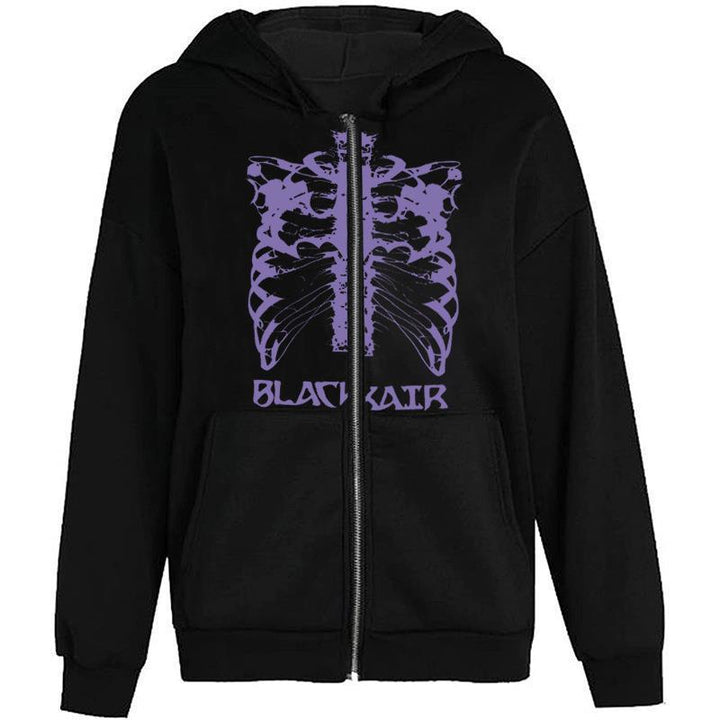 Kvindernes hoodie med innovativt skeletdesign Skovae