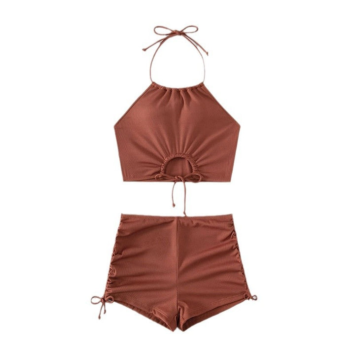 Dame bikini med højhævet top og justerbare shorts Stilla
