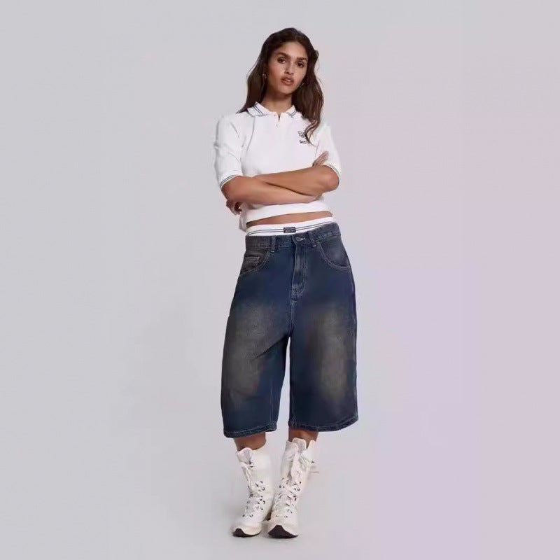 Dame Bred Denim Culotte Stilla