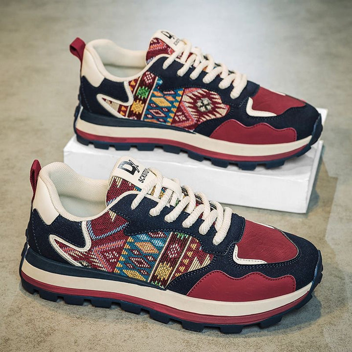 Femme Athletic Comfort Sneakers med livlige tekstil-detaljer Stilla