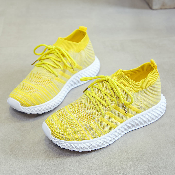Dame åndbare Slip-On Sneakers med elastisk overdel Stilla