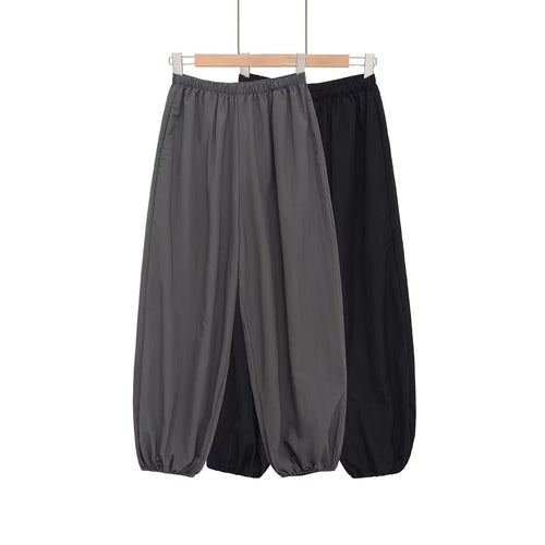 Damer Sporty Sweatpants med elastisk talje og brede ben Skovae