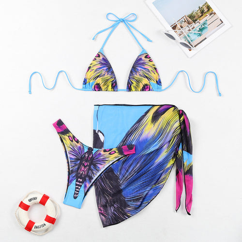 Dame bikini-sæt med elegant vinge-design og justerbare stropper Stilla