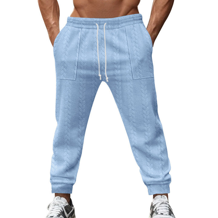 Herre afslappet strik joggingbukser med elastisk talje og praktiske lommer Stilla