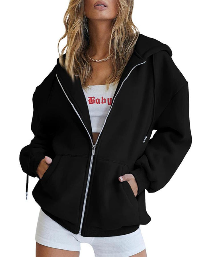Kvinder Oversized Hoodie Jakke Skovae