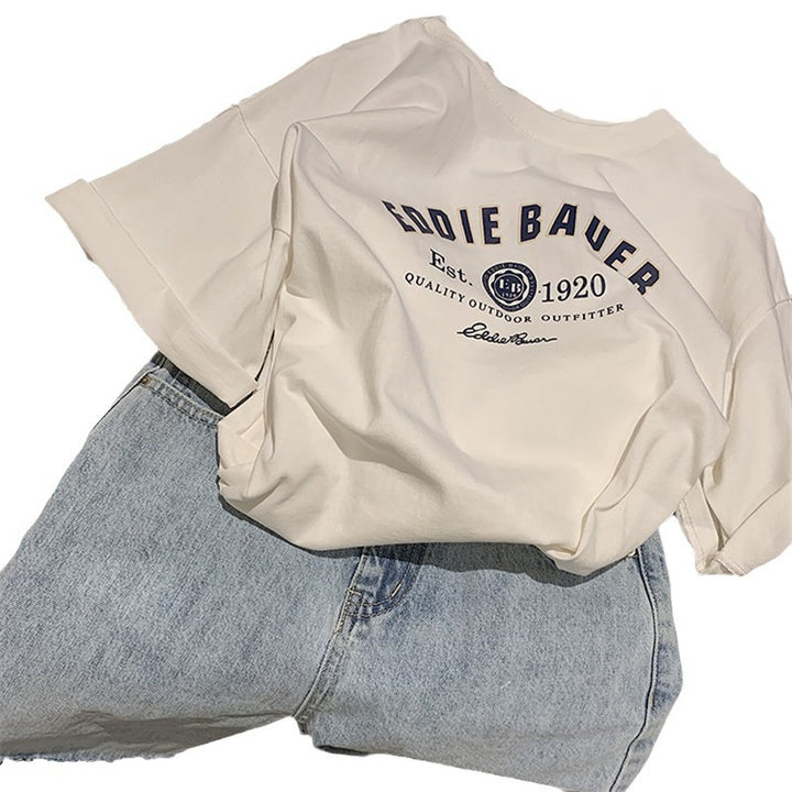 Femme Relaxed Fit Vintage Grafik T-Shirt Stilla
