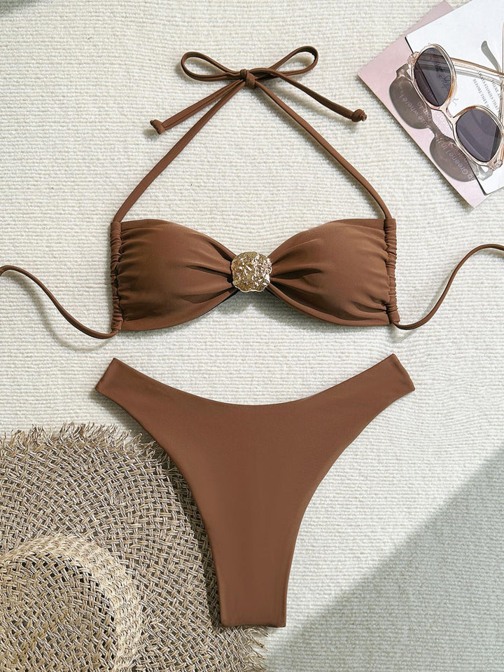 Dame Glamourøs Monokini med stilige Cut-Outs Skovae